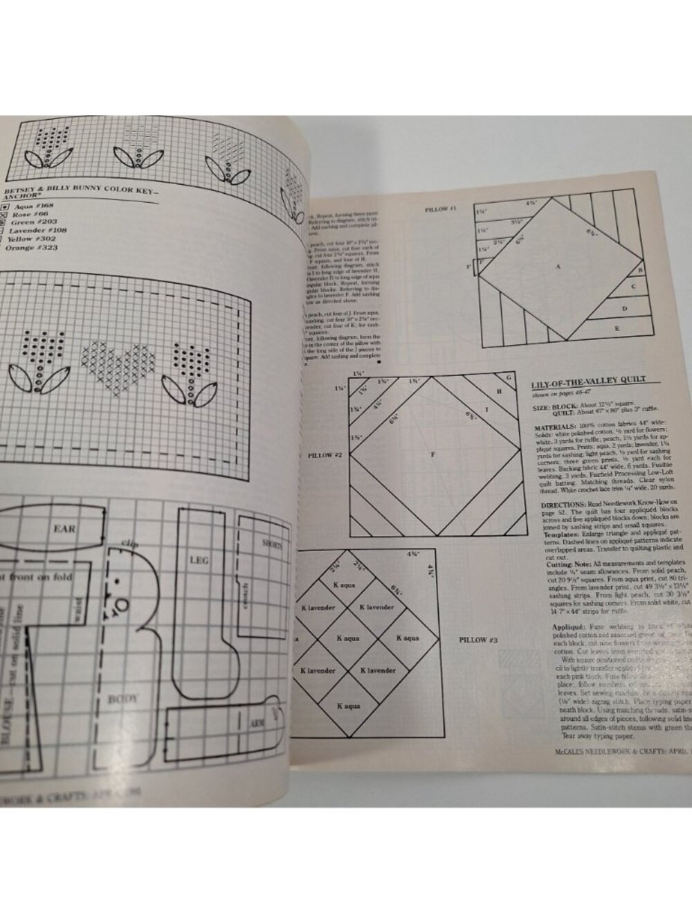 McCalls Needlework Crafts Magazine Lot June October  April 1990 1991 Vintage - Picture 10 of 12